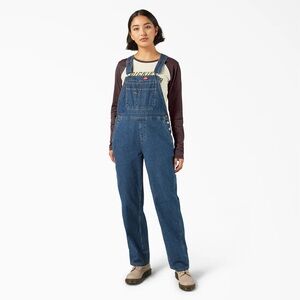 Dickies Women's Blue Denim Overalls relaxed fit size W30